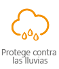 Mallas agrícolas que protegen contra las lluvias